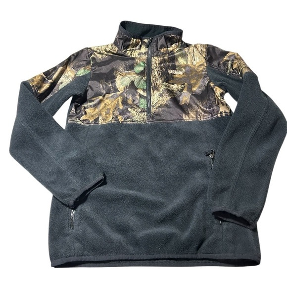Columbia PHG Camoflauge Fleece Pullover Jacket Size Medium 10/12 - Picture 1 of 7